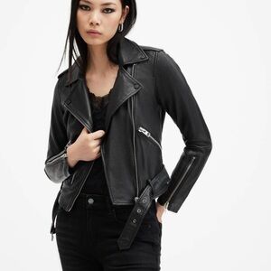 All Saints Balfern Leather Biker Jacket